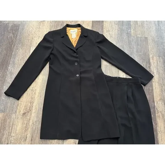 Danny & Nicole Women's 2 Piece Black Suit Set - Picture 2 of 10